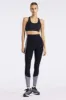 Center Stage Color Block Pro Fleece Legging - Black/white Herringbone sold by Carbon38
