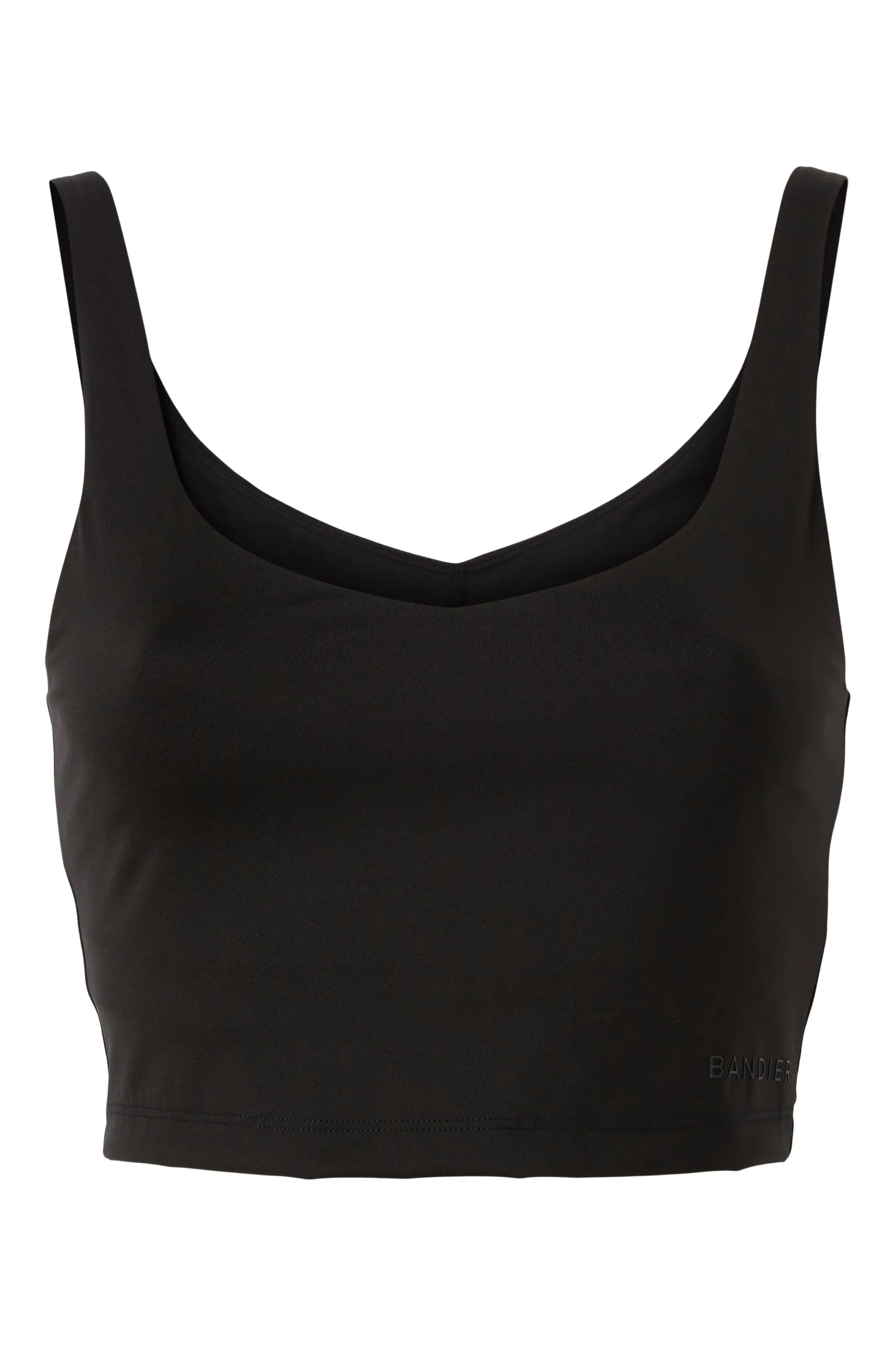 V-Neck Tempo Crop Bra - Black sold by Carbon38 product image thumbnail 4