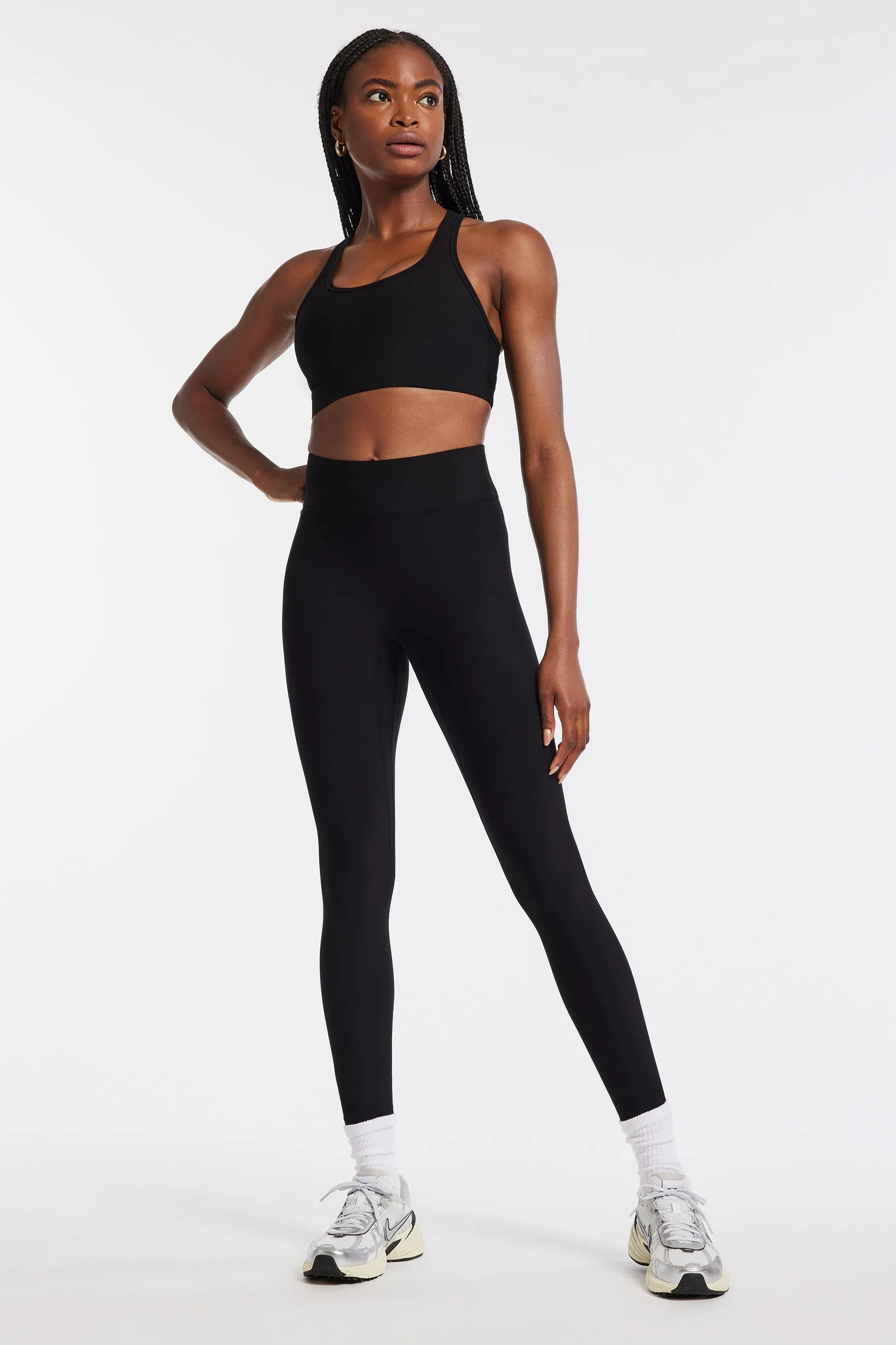 Center Stage Rib Legging - Black sold by Carbon38 product image thumbnail 4