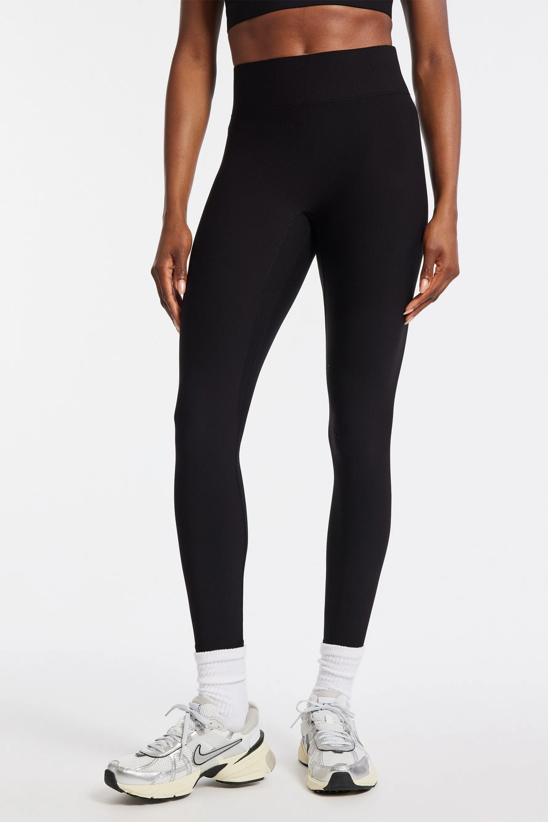 Center Stage Rib Legging - Black sold by Carbon38