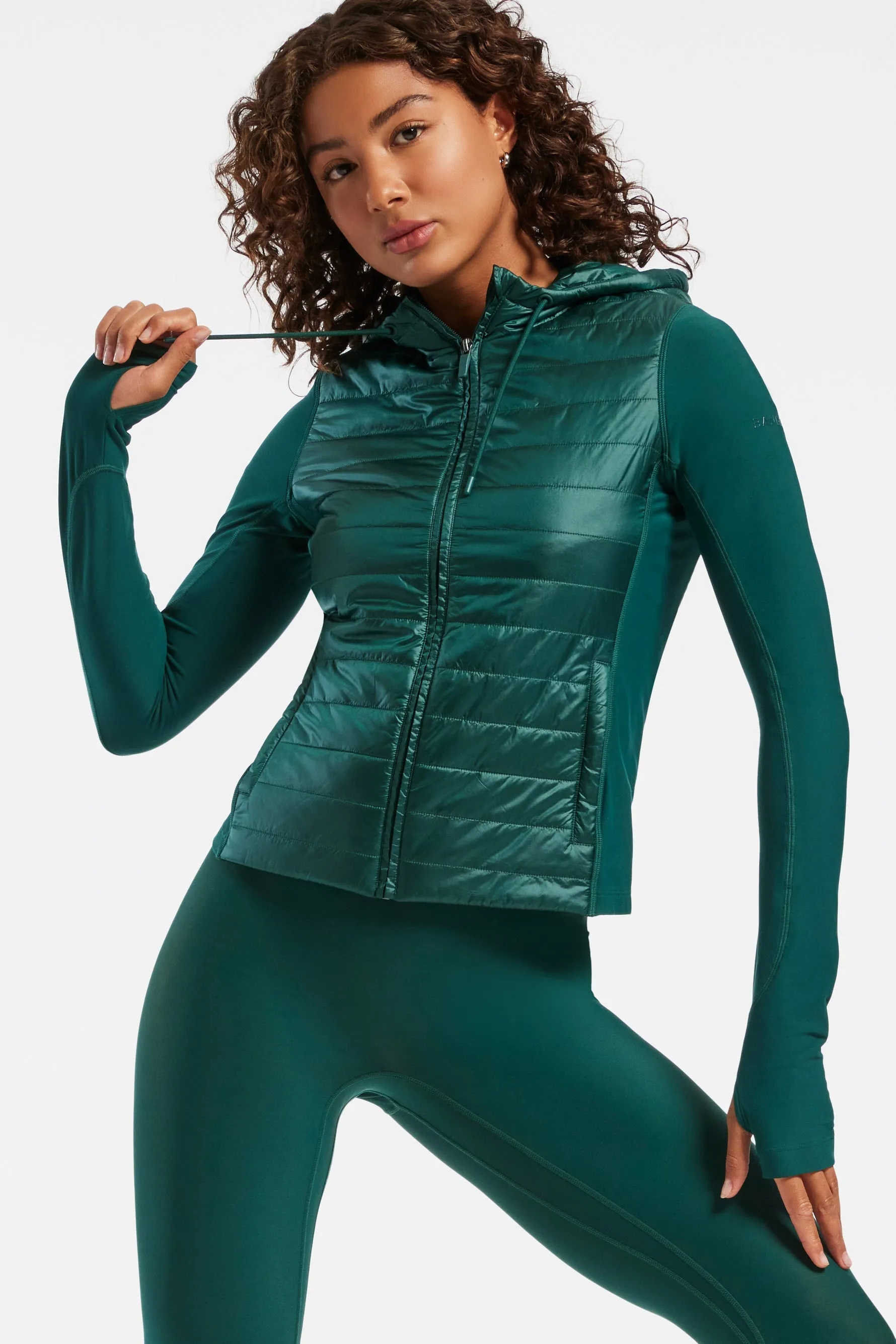 Pro Fleece Mix Puffer Full Zip Jacket-Botanical Garden sold by Carbon38 product image thumbnail 4