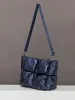 Quilted Tote Bag - Navy Blazer Shine sold by Carbon38