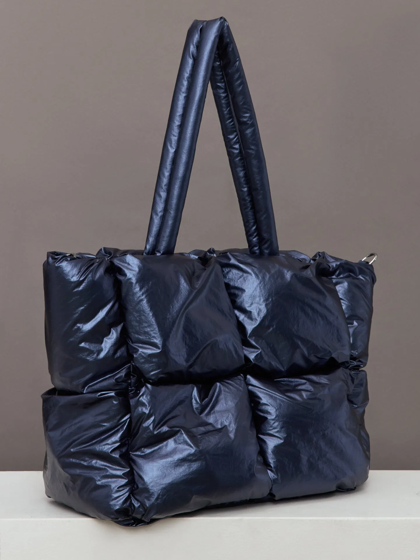 Quilted Tote Bag - Navy Blazer Shine sold by Carbon38 product image thumbnail 2