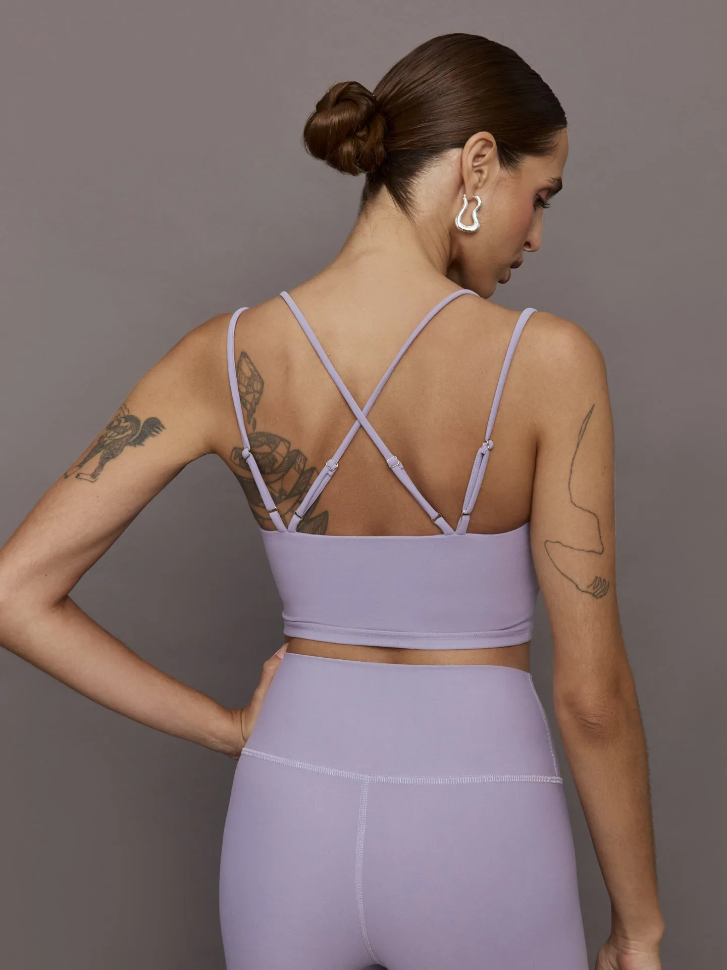 Strappy Bra in Melt - Lavender Grey sold by Carbon38 product image thumbnail 5