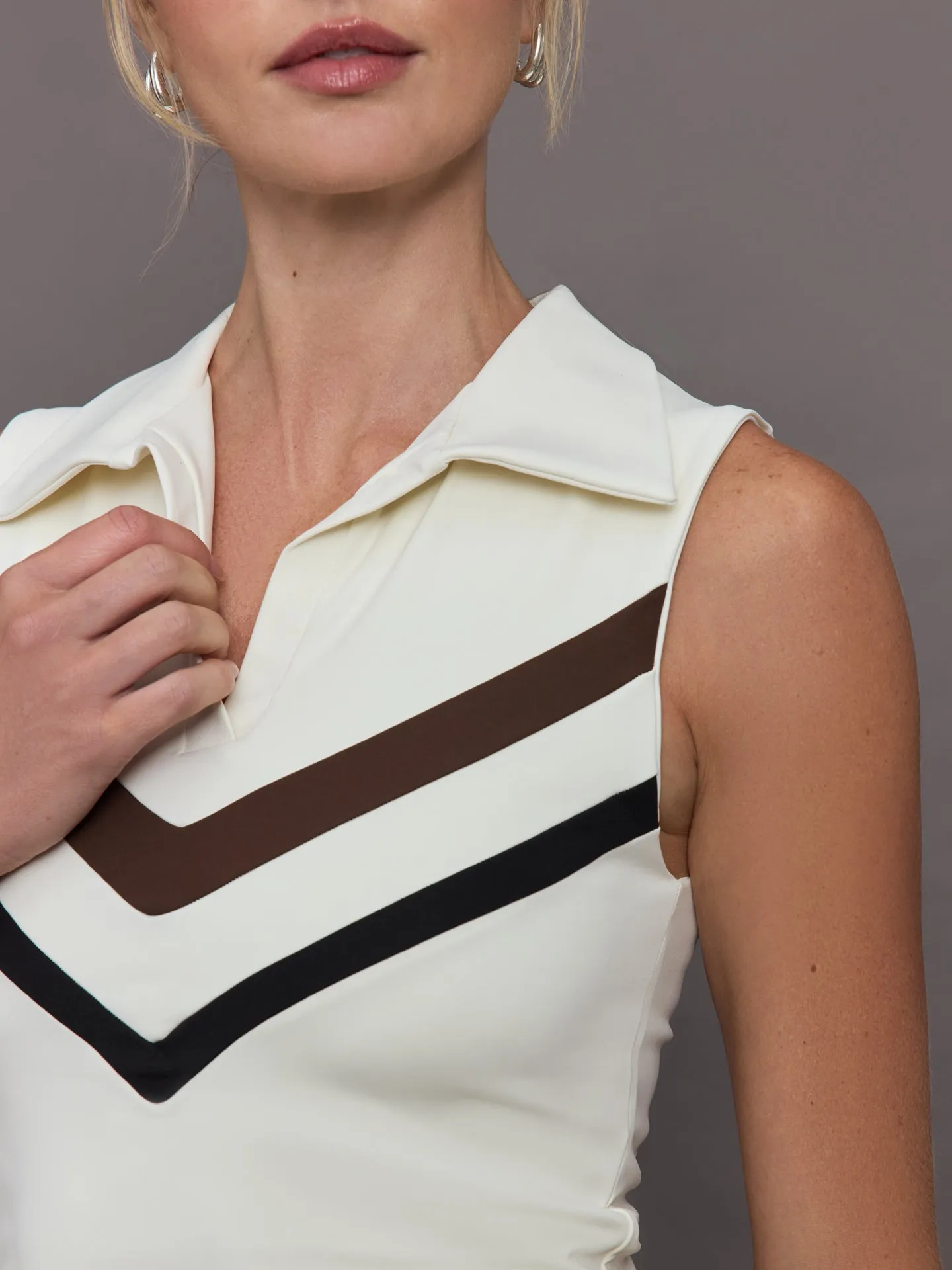 Serena Top - Chantilly / Dark Chocolate / Black sold by Carbon38 product image thumbnail 2