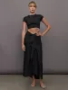 Crop Tee - Black sold by Carbon38