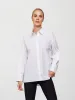 RHINESTONE OVERSIZED BUTTON UP SHIRT - White w/ Silver Rhinestones sold by Carbon38