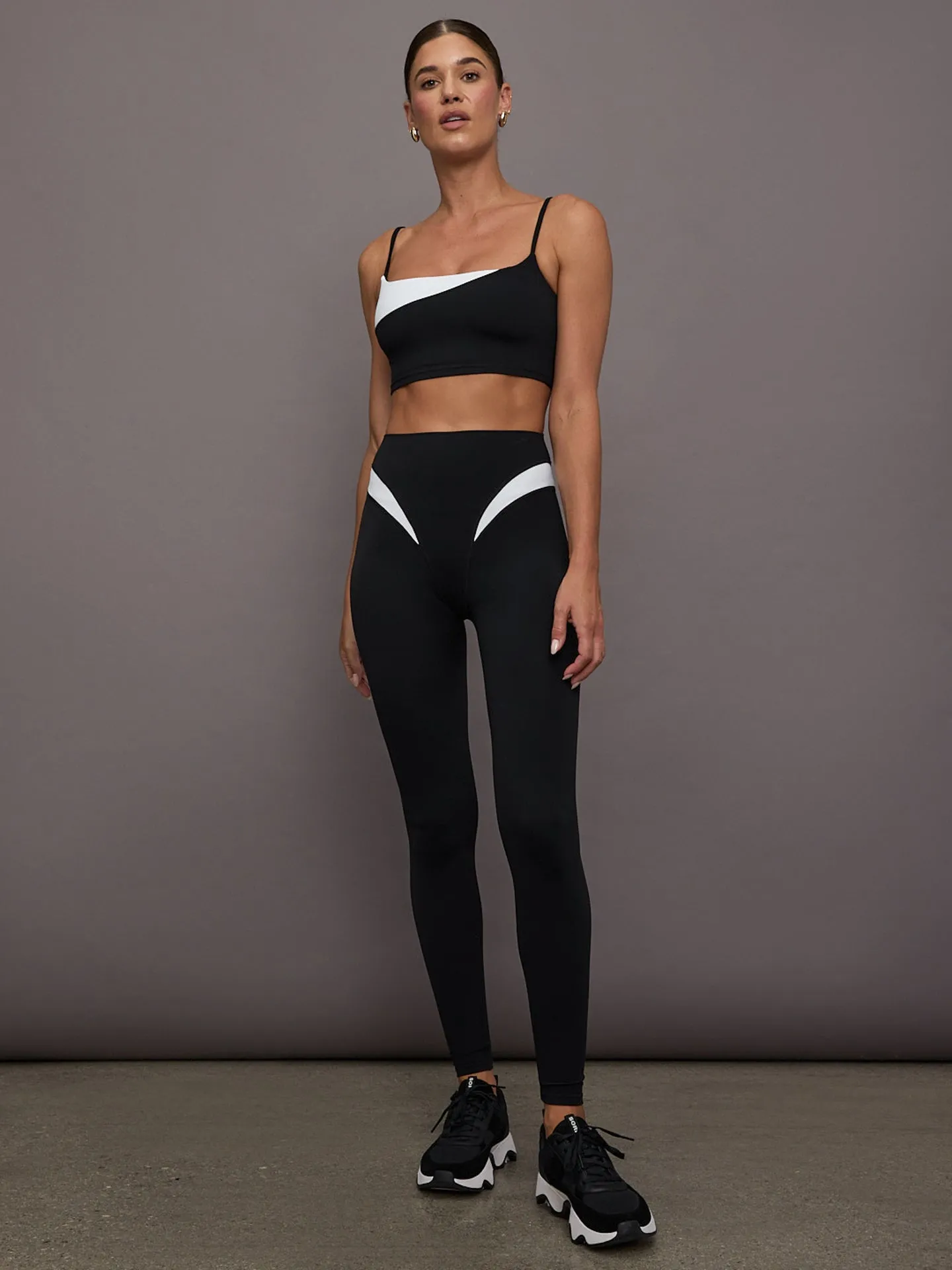 Spliced Colorblock Bra in Melt - Black/White sold by Carbon38 product image thumbnail 2