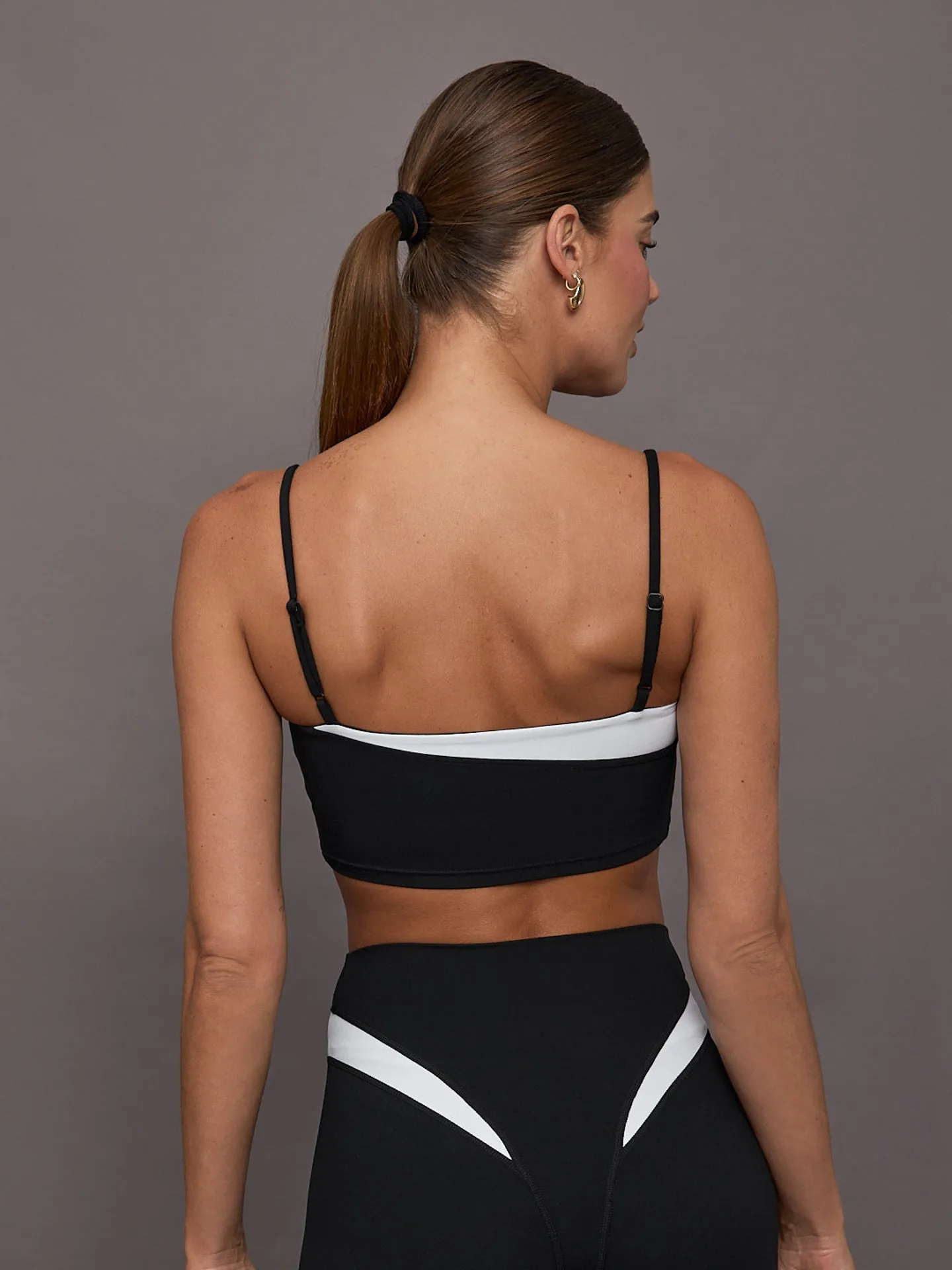 Spliced Colorblock Bra in Melt - Black/White sold by Carbon38 product image thumbnail 4