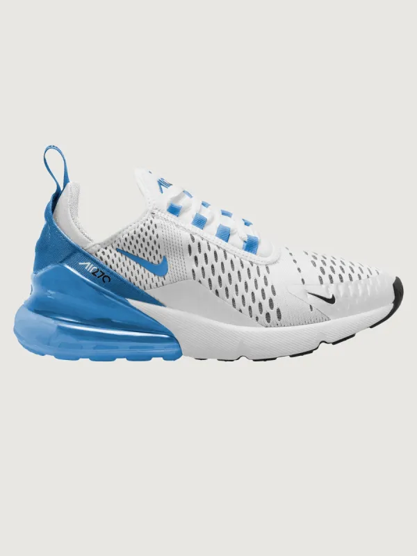 Nike Air Max 270 - White/University Blue-Black sold by Carbon38