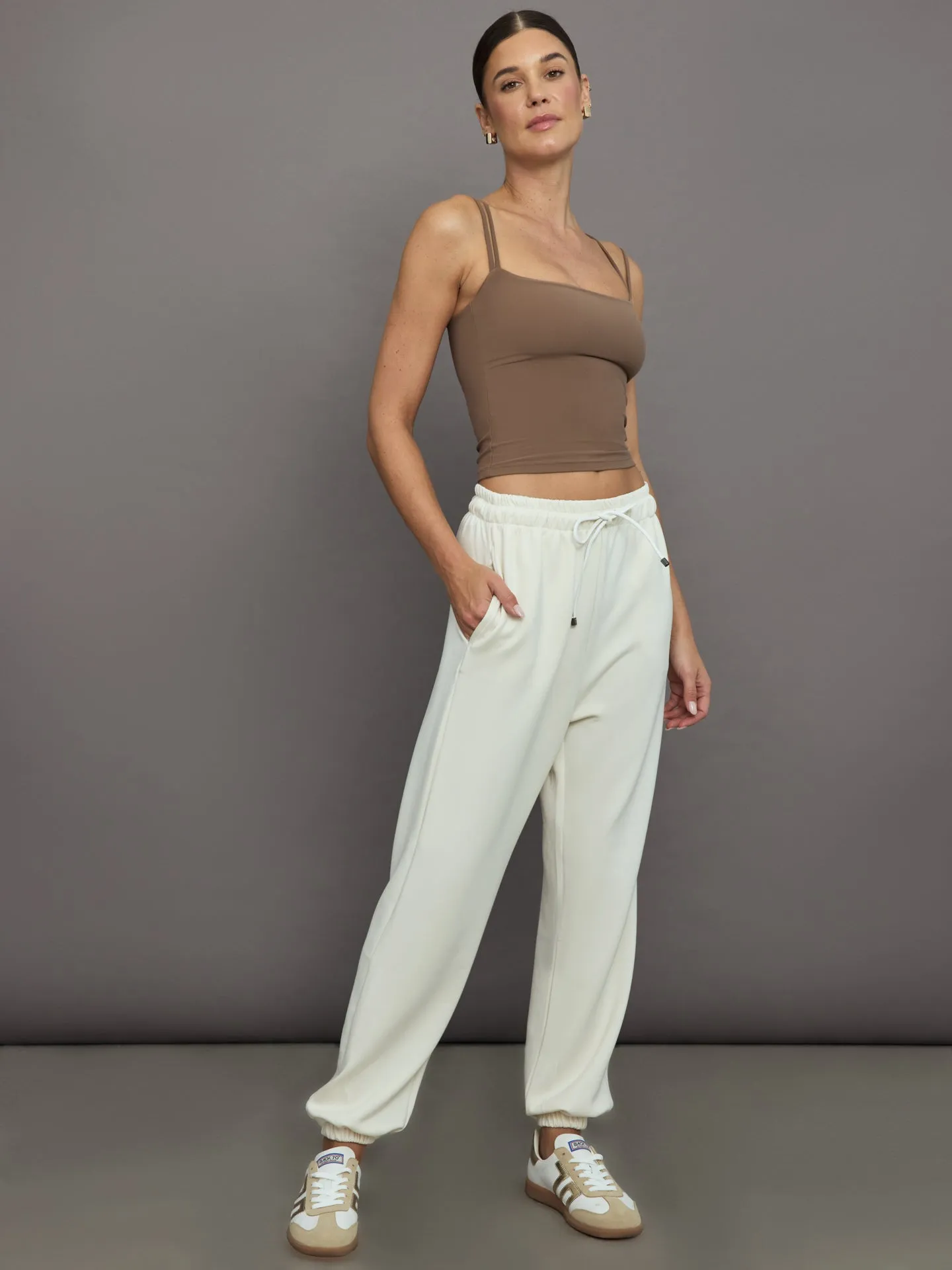 Cleo Cupro Track Pant - Ivory sold by Carbon38 product image thumbnail 3