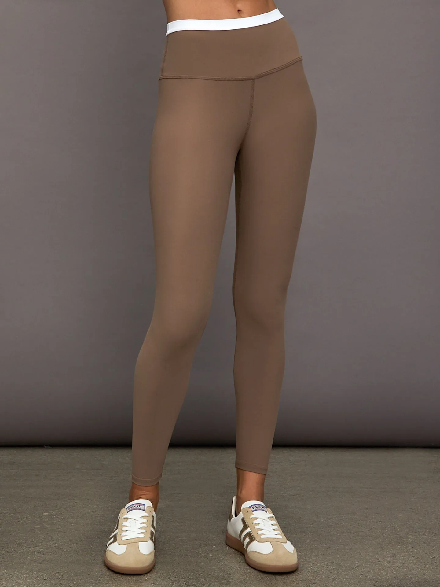 Contrast Waistband Legging in Melt - Caribou/ White sold by Carbon38 product image thumbnail 3