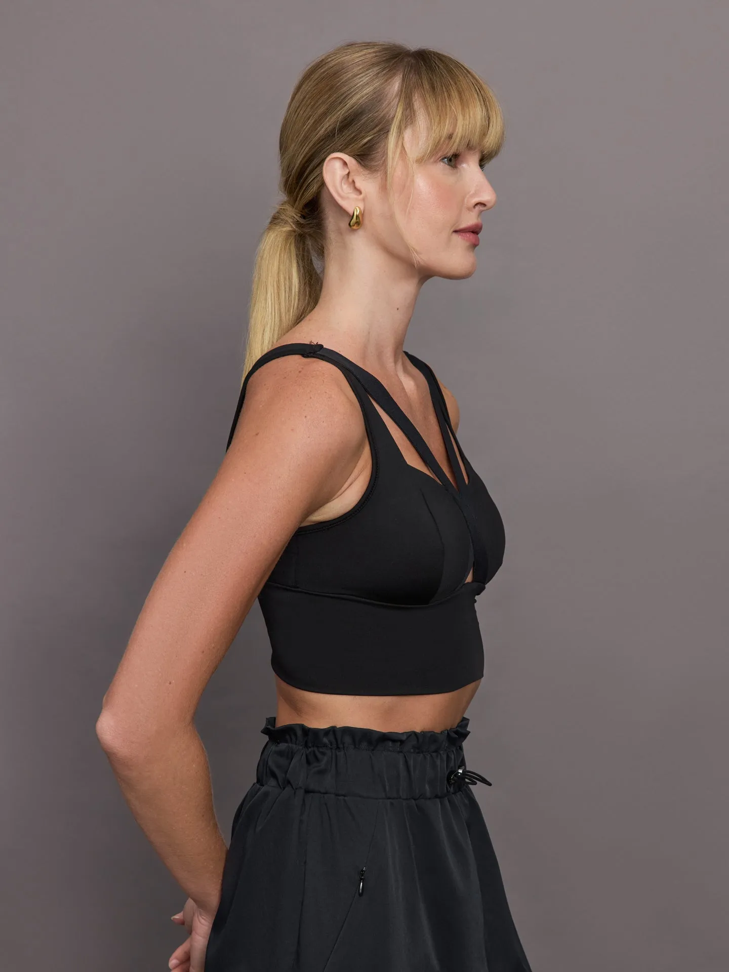 Feline Longline Bra - Black sold by Carbon38 product image thumbnail 5