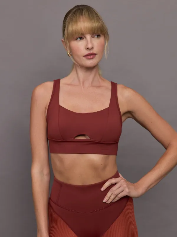 Verve Longline Bra - Terracotta sold by Carbon38