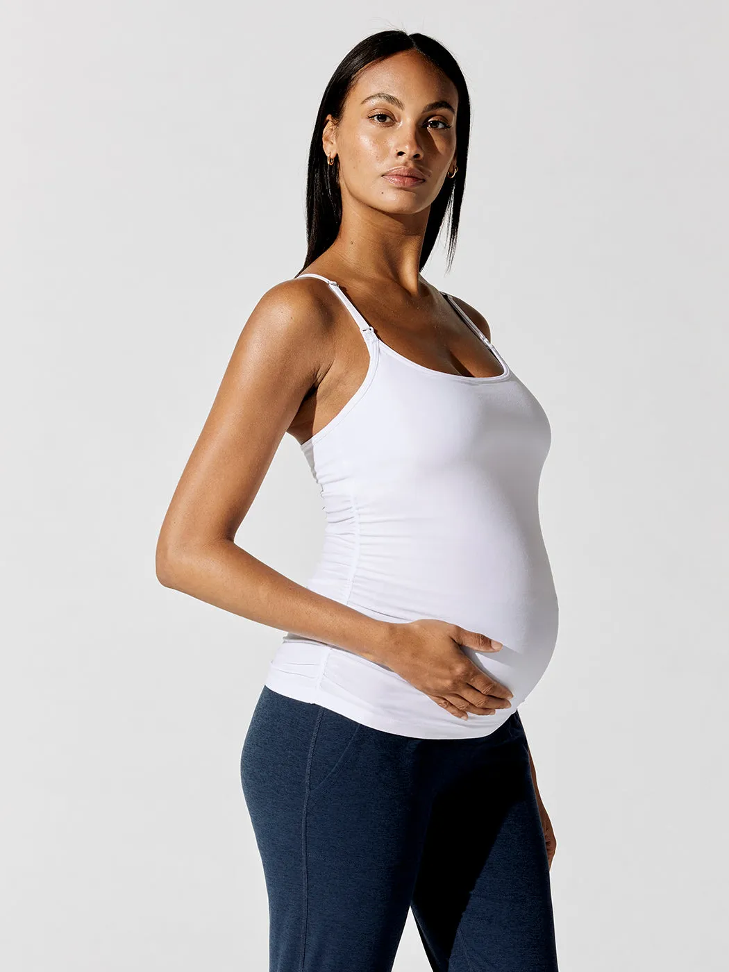 Featherweight Clip And Cuddle Nursing Cami - Cloud White sold by Carbon38 product image thumbnail 2
