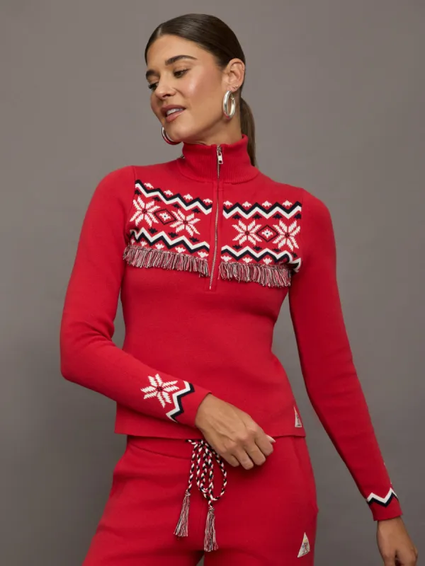 Keystone Blanche Half Zip - Red sold by Carbon38