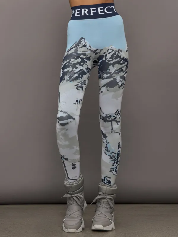 Perfect Jacquard Legging - Landscape Print made by Perfect Moment