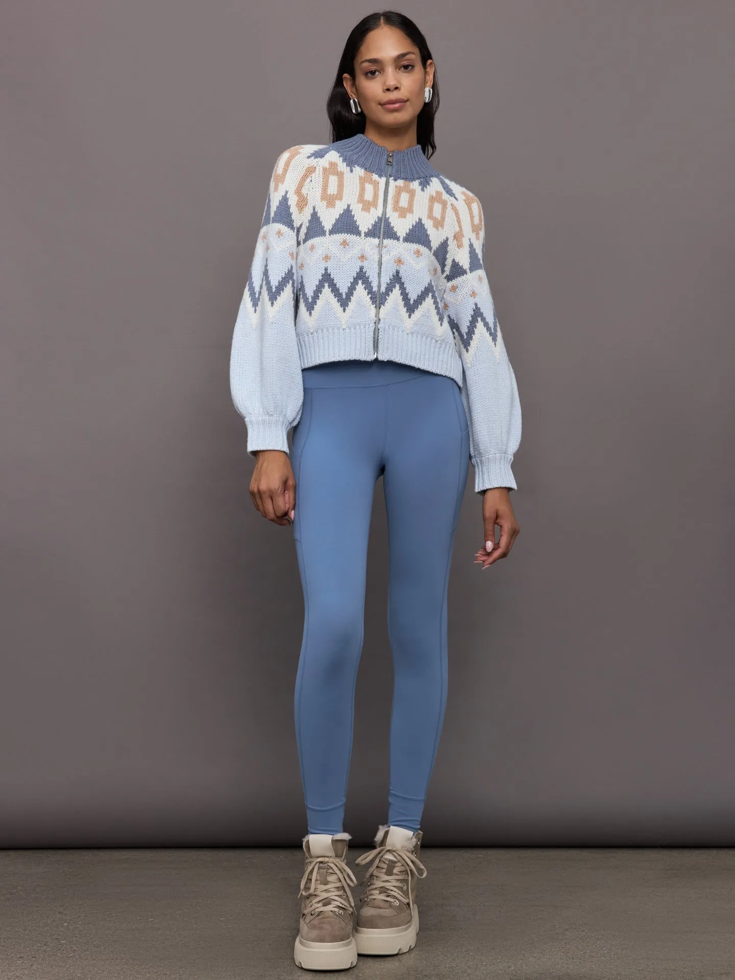 Victoria Fair Isle Zip Bomber Jacket - Arctic Ice Multi sold by Carbon38 product image thumbnail 2