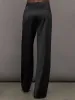 Satin Straight Leg Pant - Black sold by Carbon38