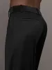 Satin Straight Leg Pant - Black sold by Carbon38