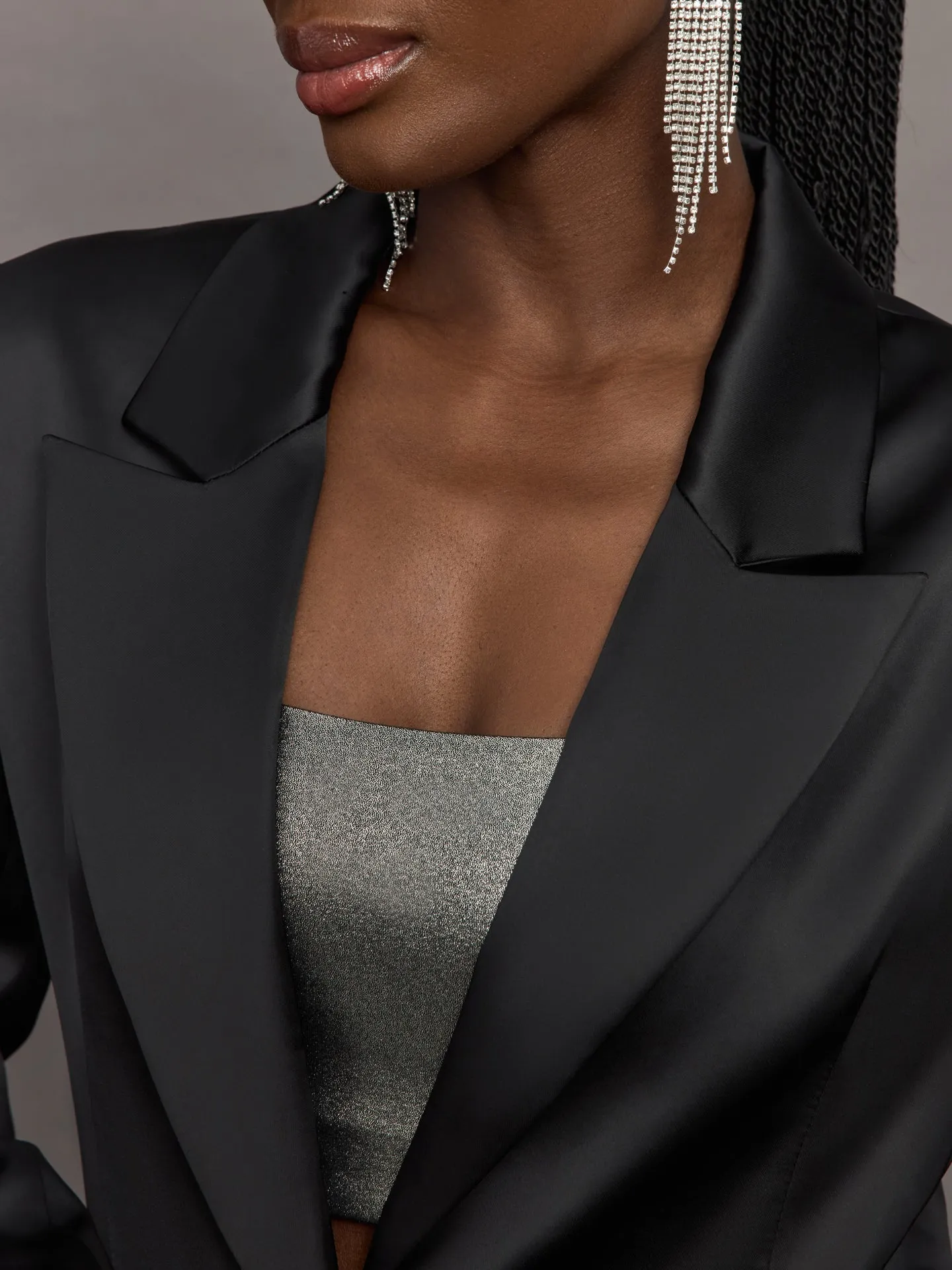 Satin Blazer - Black sold by Carbon38 product image thumbnail 3