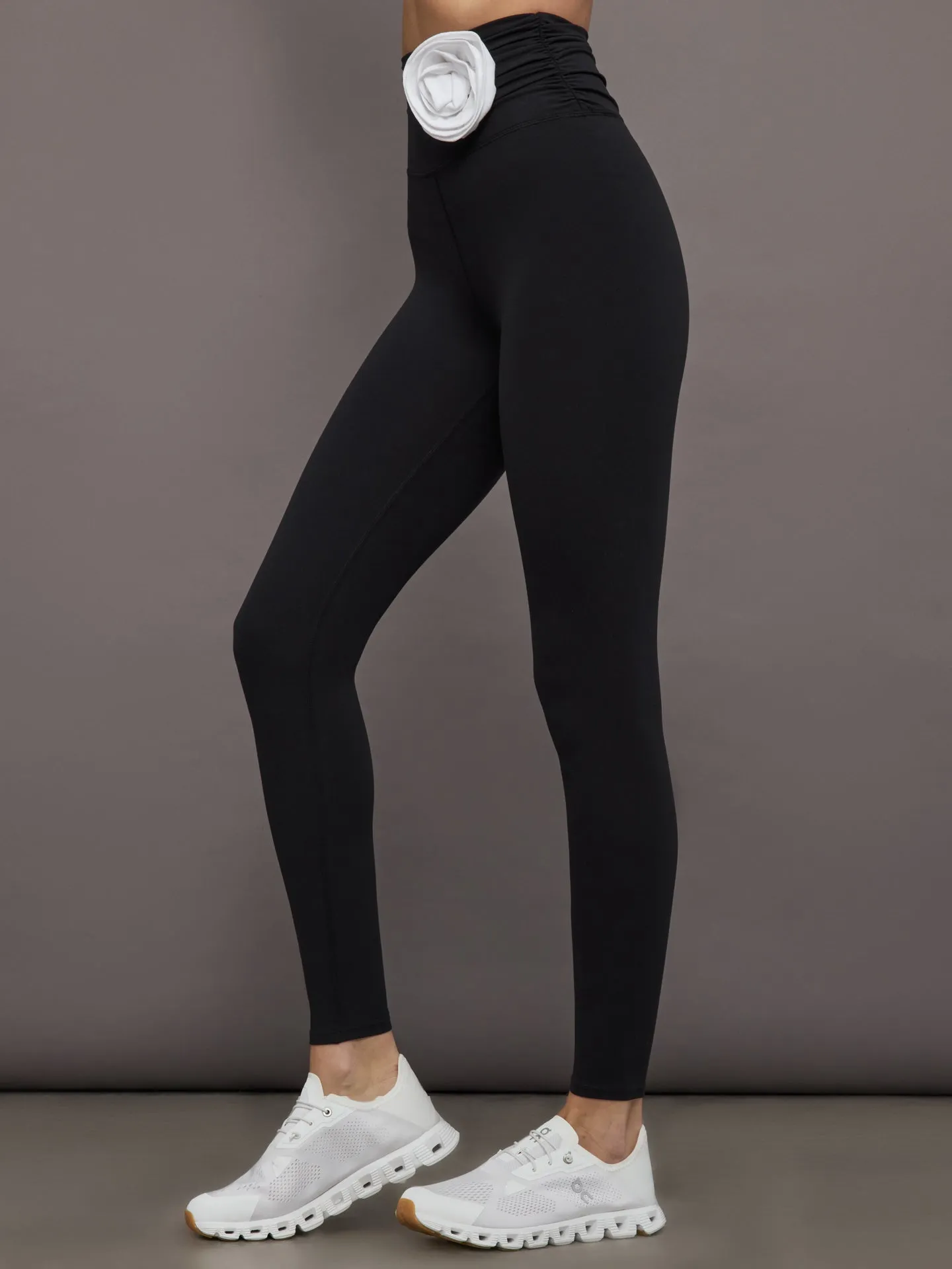 Rosette Legging in Melt - Black w/ White Rosette sold by Carbon38 product image thumbnail 3
