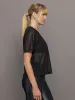 Liquid Mesh Tee Shirt - Black sold by Carbon38