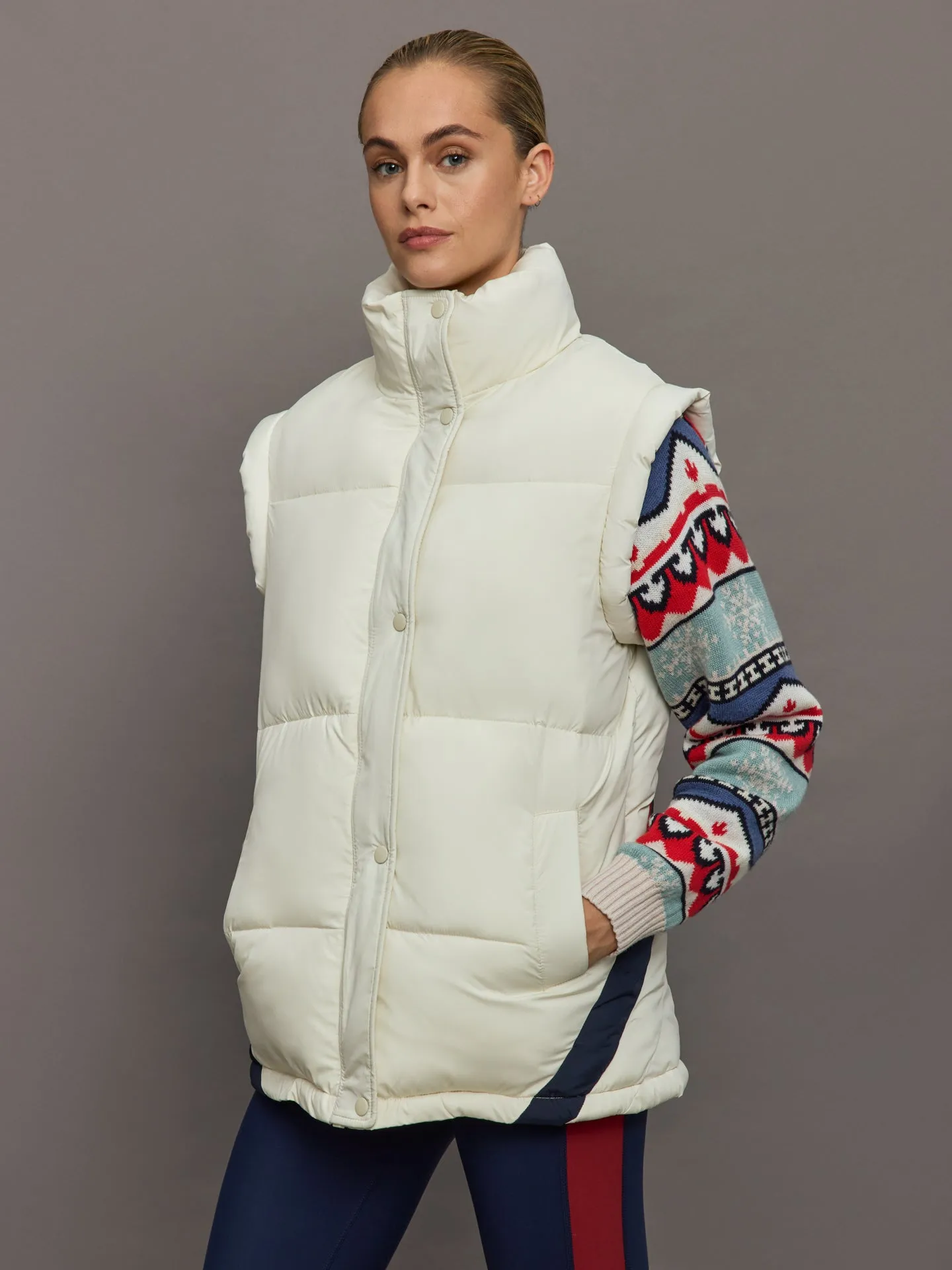 Pinnacle Oslo Puffer Gilet - Natural sold by Carbon38