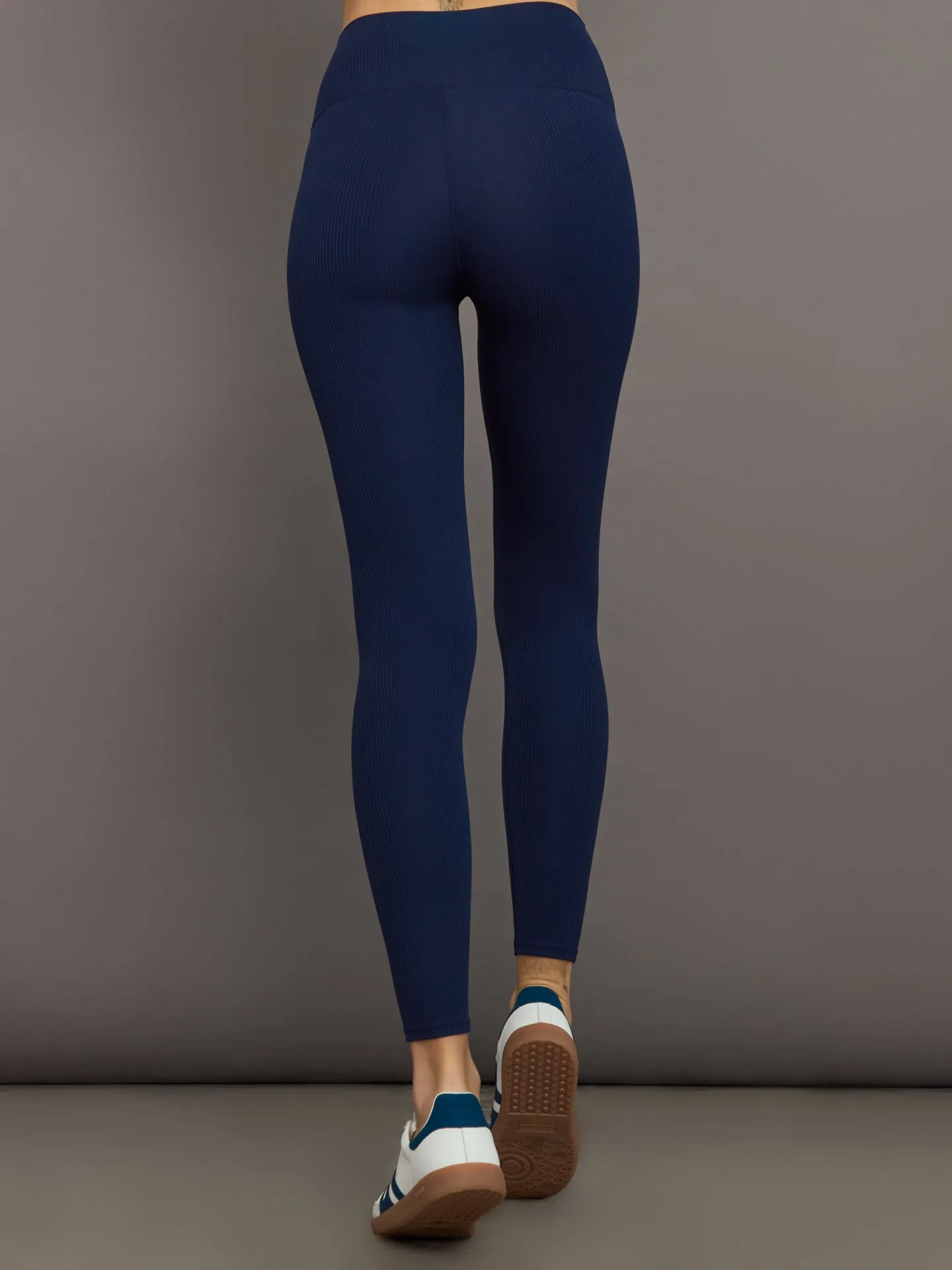 High Rise Legging in Ribbed Melt - True Navy sold by Carbon38 product image thumbnail 4