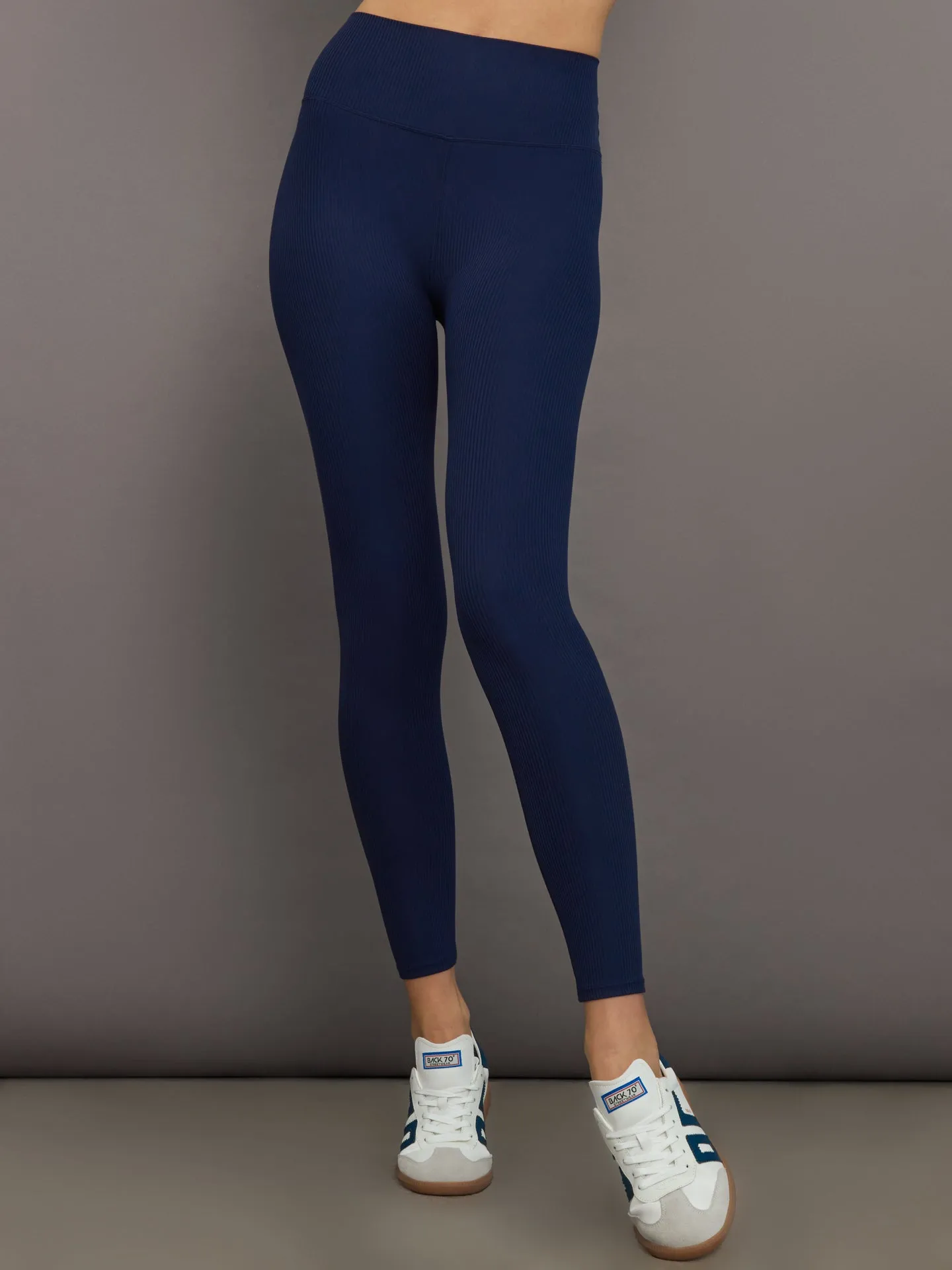 High Rise Legging in Ribbed Melt - True Navy sold by Carbon38 product image thumbnail 3
