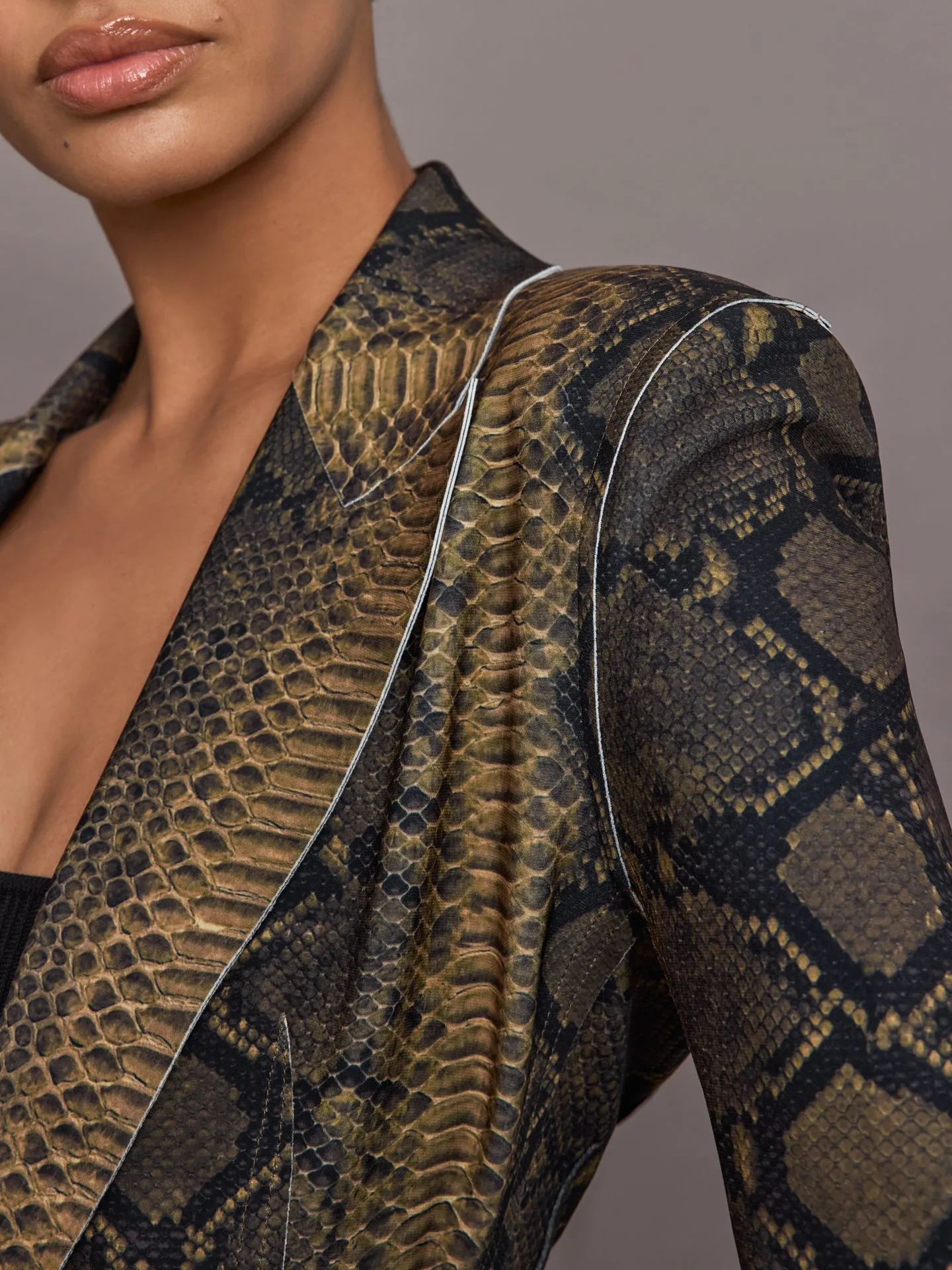 Classic Single Breasted Jacket - Python sold by Carbon38 product image thumbnail 3