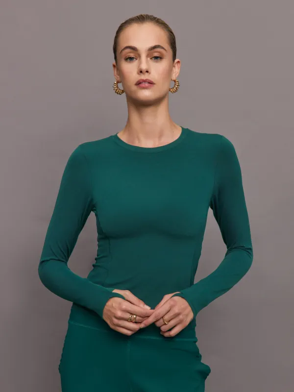 Long Sleeve Crew Neck in Melt - Ponderosa Pine made by Carbon38