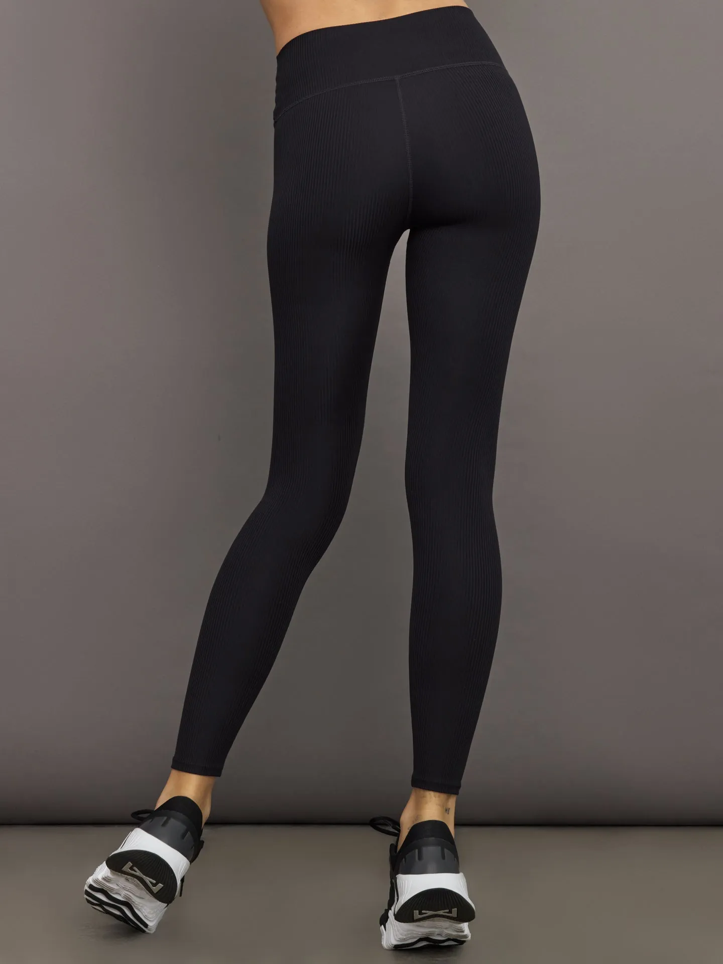 High Rise Legging in Ribbed Melt - Black sold by Carbon38 product image thumbnail 5