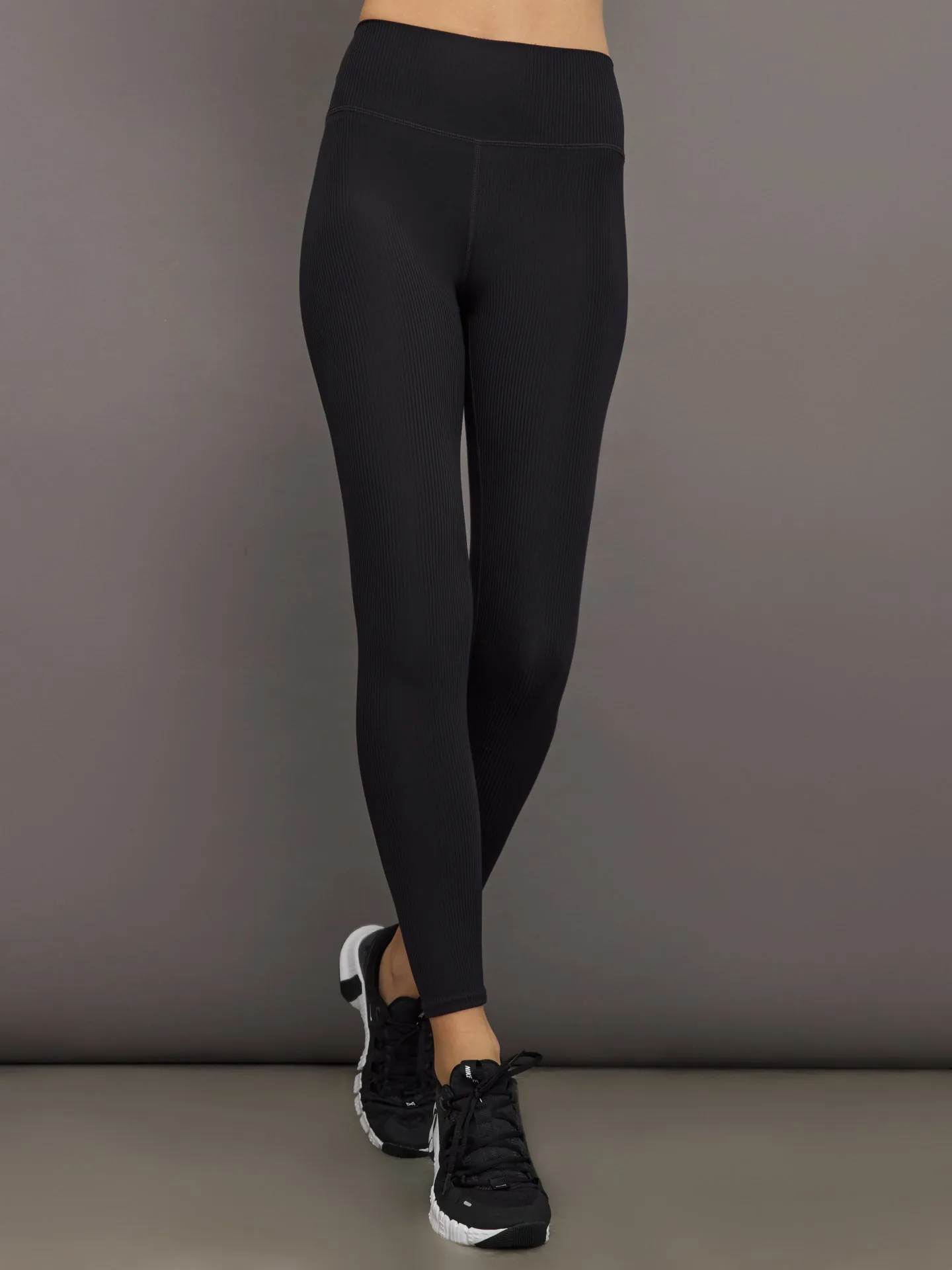 High Rise Legging in Ribbed Melt - Black sold by Carbon38 product image thumbnail 4