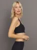 Racerback Bra in Ribbed Melt - Black sold by Carbon38