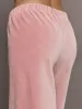 Wide Leg Pant in Velour - Blush sold by Carbon38