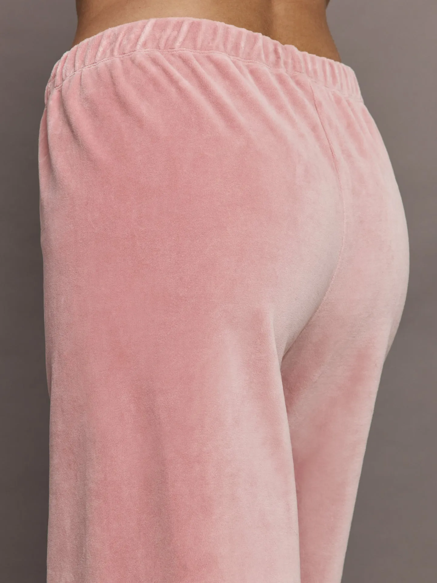 Wide Leg Pant in Velour - Blush sold by Carbon38 product image thumbnail 5