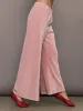 Wide Leg Pant in Velour - Blush sold by Carbon38