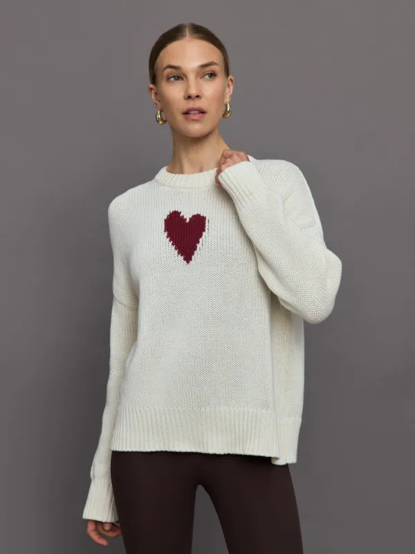 Lovey Heart Sweater - Natural sold by Carbon38