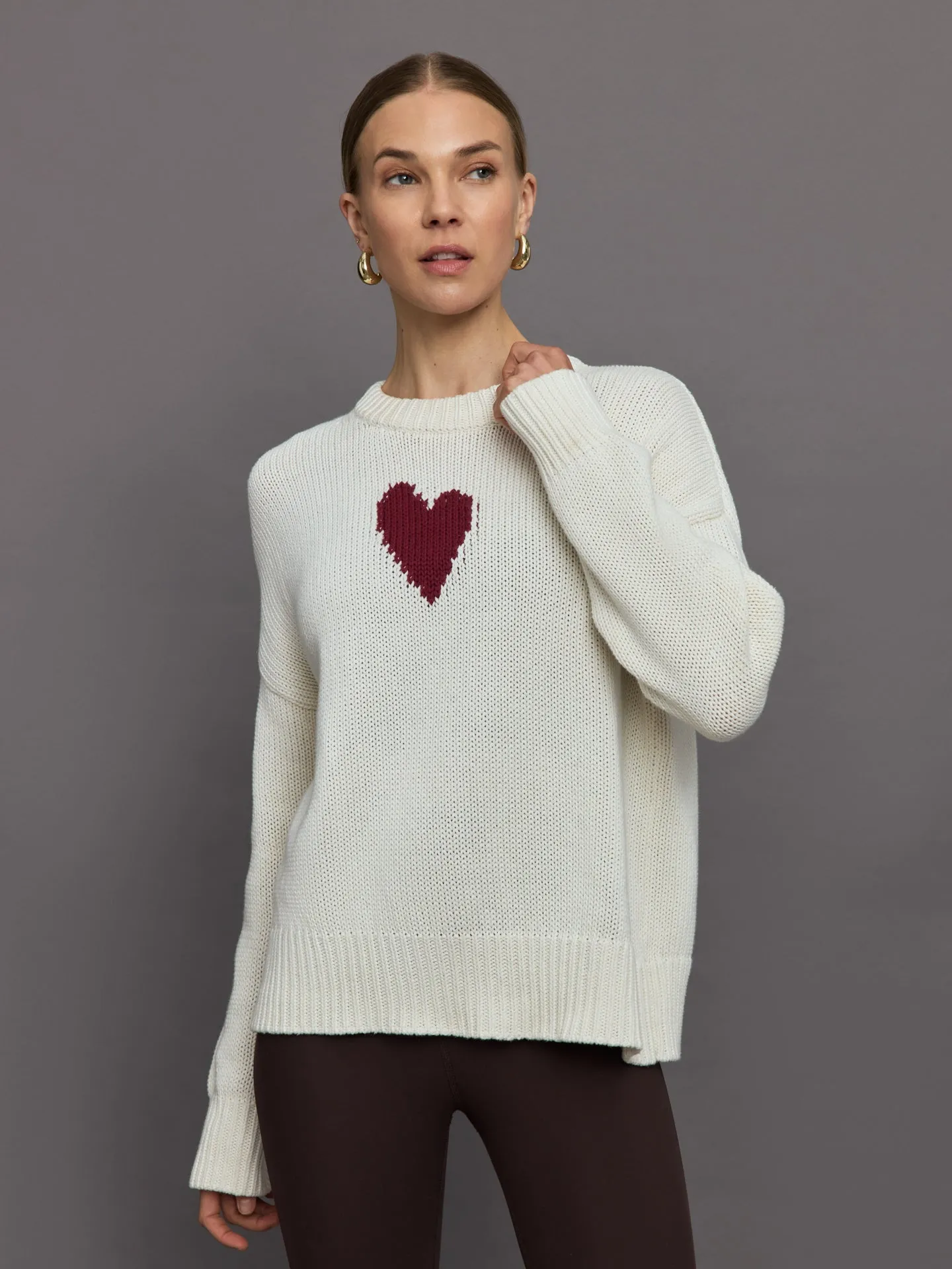 Lovey Heart Sweater - Natural sold by Carbon38