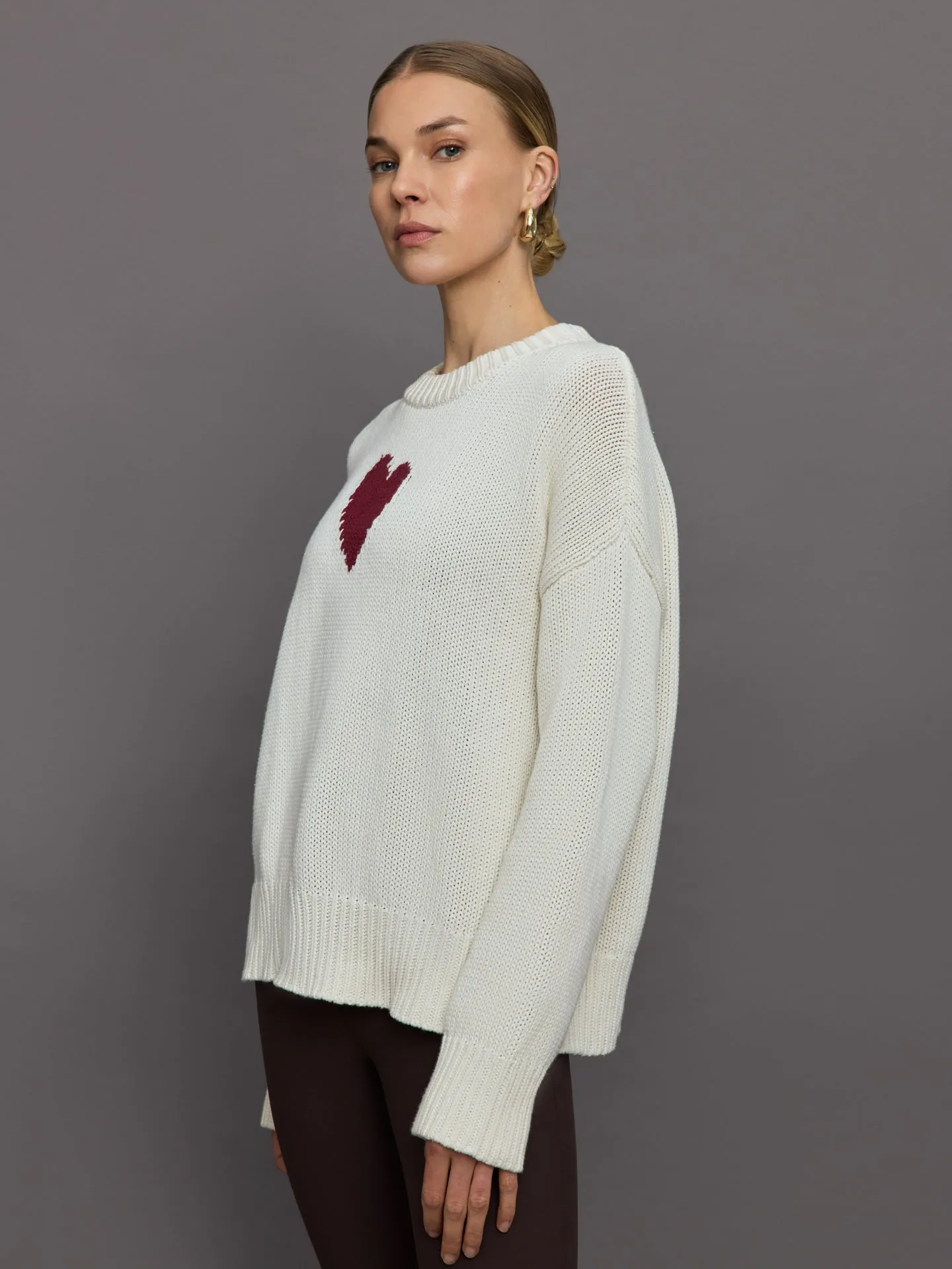 Lovey Heart Sweater - Natural sold by Carbon38 product image thumbnail 4