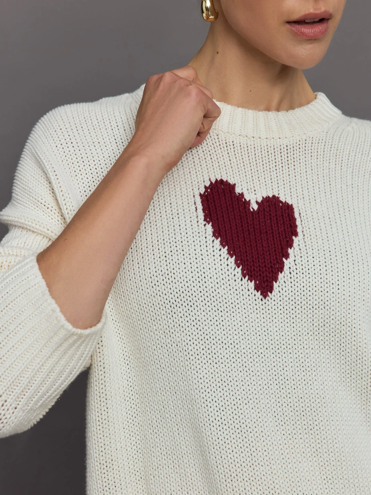 Lovey Heart Sweater - Natural sold by Carbon38 product image thumbnail 3