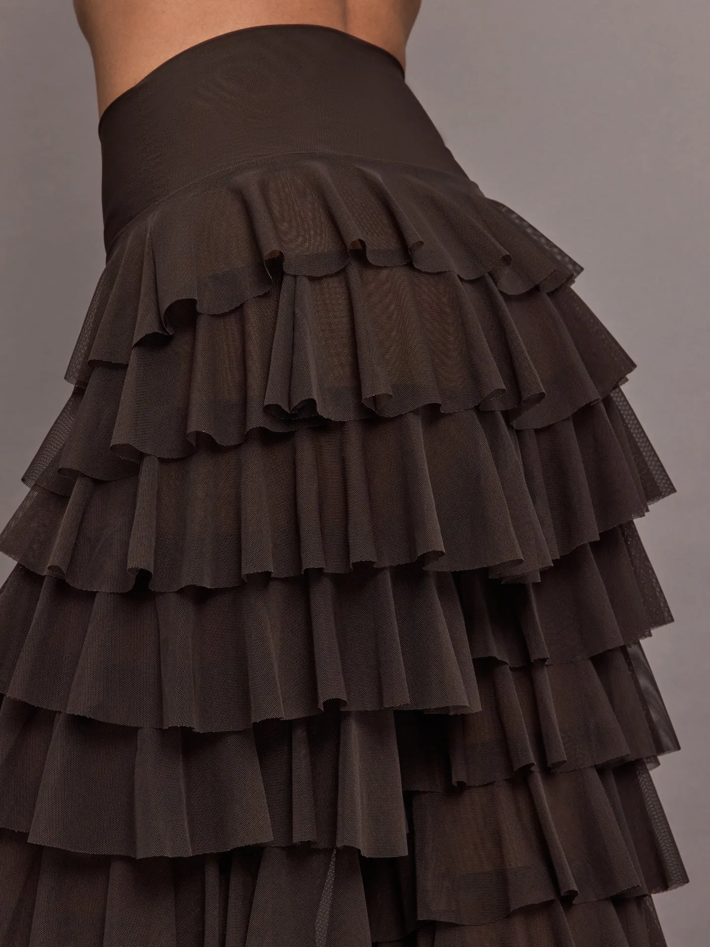 Wide Leg Ruffle Pant - Espresso sold by Carbon38 product image thumbnail 5