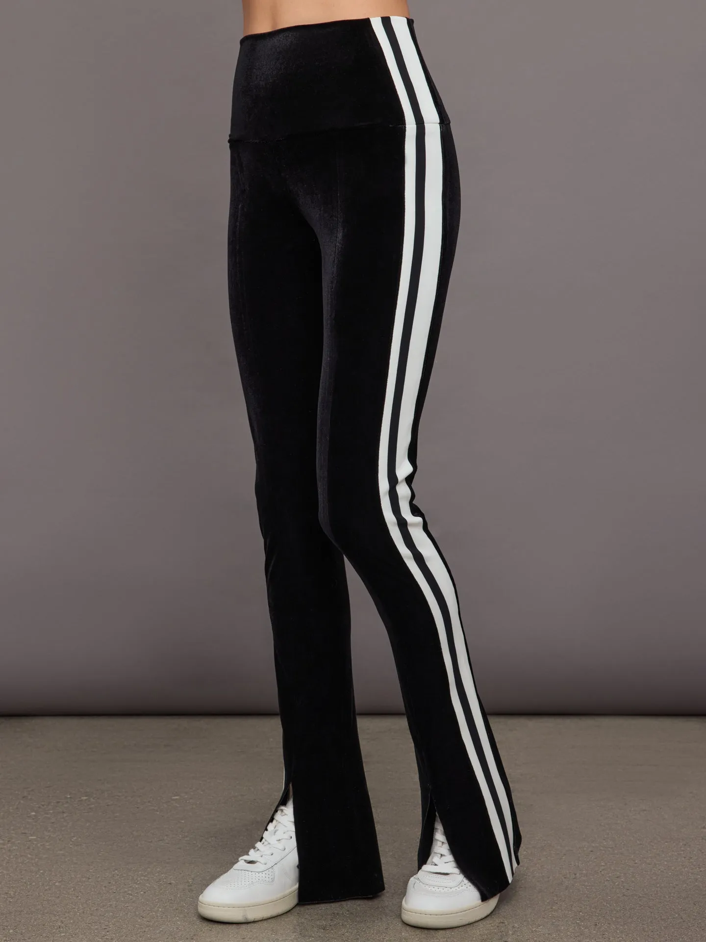 Side Stripe Spat Legging - Black/Offset Stripe sold by Carbon38 product image thumbnail 3