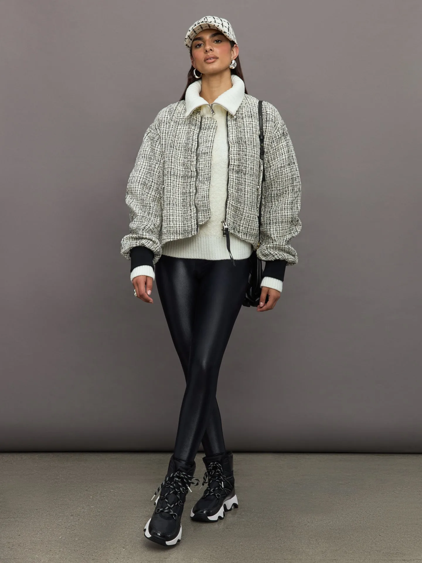 Skylar Faye Bomber - White / Black sold by Carbon38 product image thumbnail 2