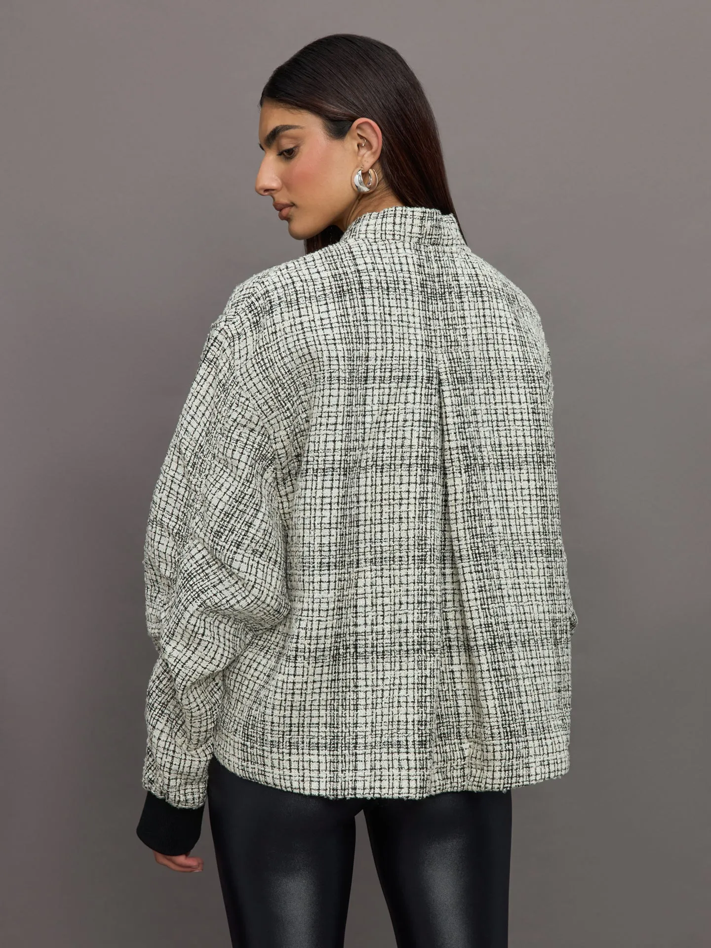 Skylar Faye Bomber - White / Black sold by Carbon38 product image thumbnail 4