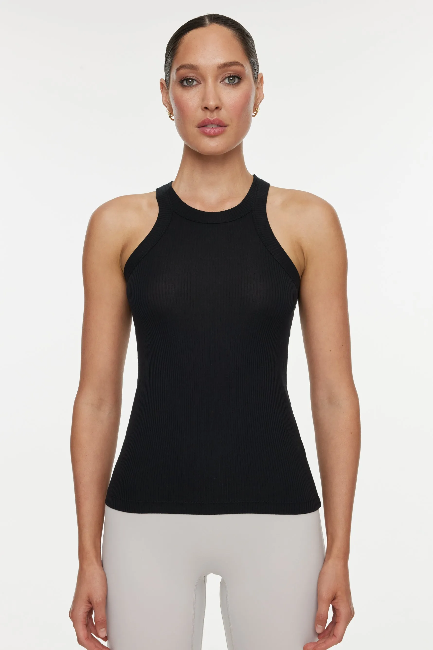 Rivington Ribbed Tank - Black sold by Carbon38