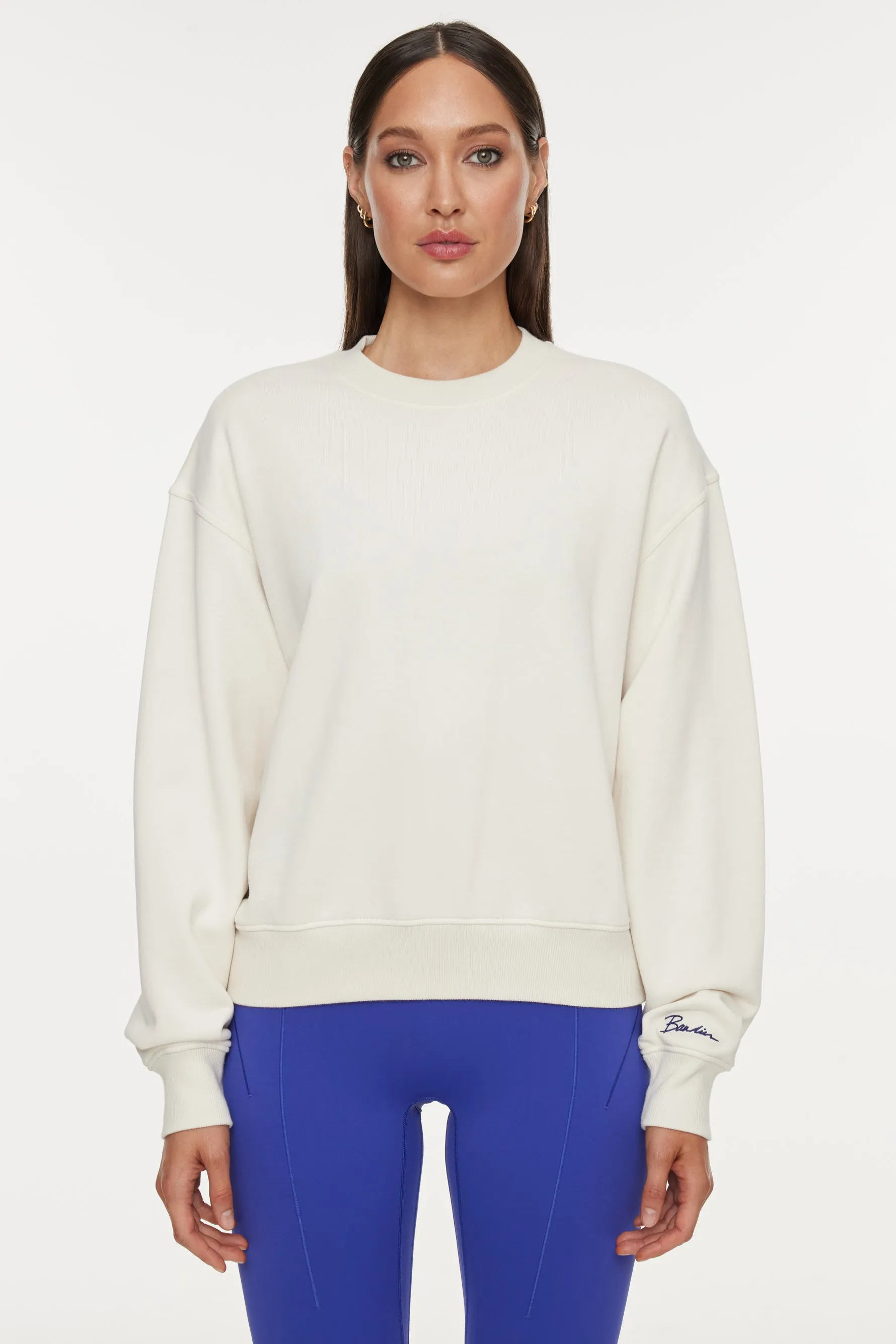 Classic Soleil Sport Crew Neck Sweatshirt - Gardenia sold by Carbon38 product image thumbnail 2