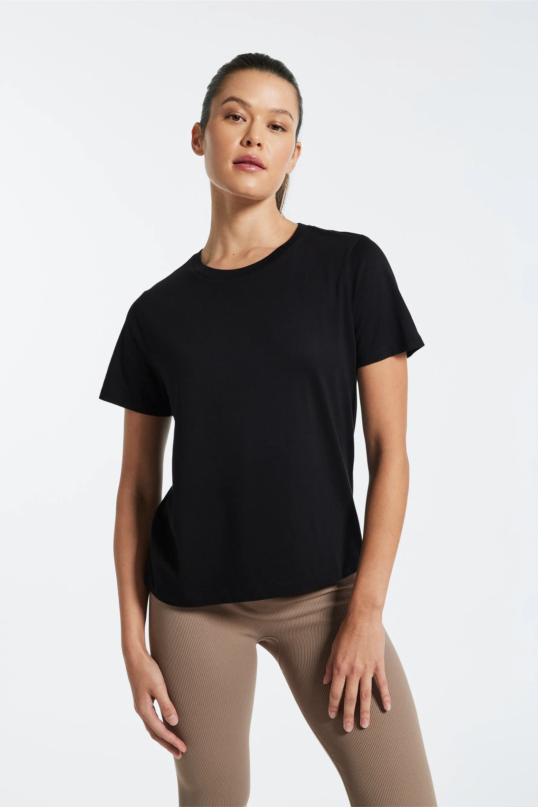 Cooper Classic Cotton Modal Tee - Black sold by Carbon38 product image thumbnail 4