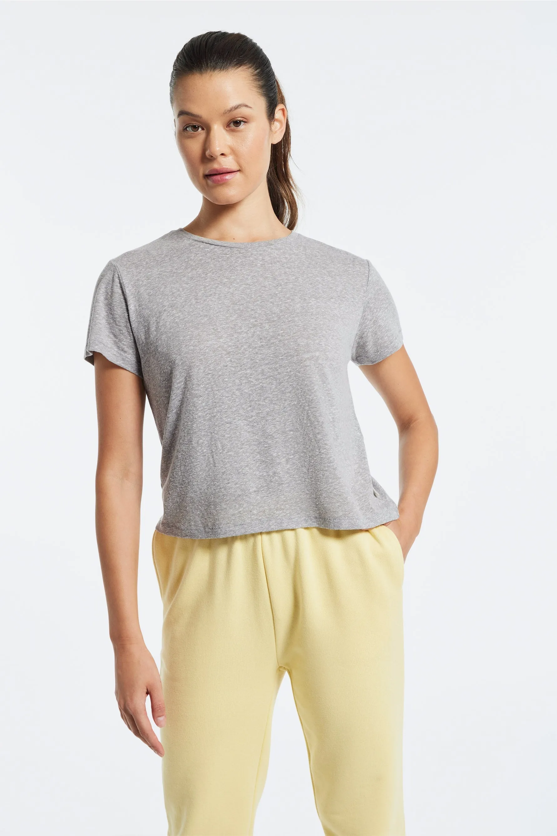 Bowery Boxy Tri-Blend Tee - Heather Grey sold by Carbon38 product image thumbnail 3